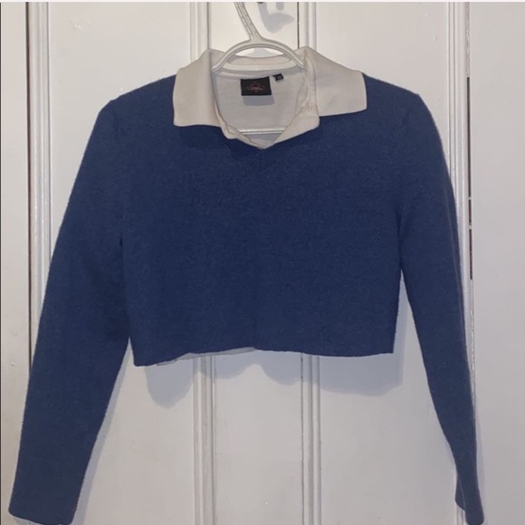 Blue Banana Republic Women’s Cropped Sweater - Picture 2 of 4